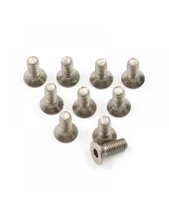 Yeah Racing Titanium Hex Socket Flat Head Screws M3 x 8mm 10pcs (BHF-308)