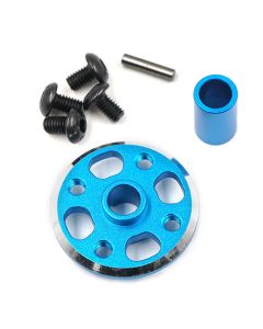 Yeah Racing Aluminium Spur Gear Adaptor Set for Tamiya TT02 Blue (TATT-026BU)