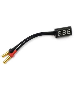 Yeah Racing Carbon Cased 1-5s Battery Voltage Checker (YE-0040)