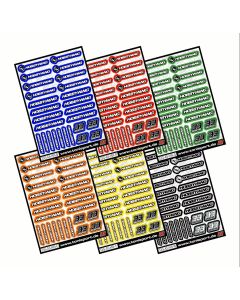 Hobbywing Sticker Sheet by 33Graphix DIN A5 (33G-A5-HW-W)