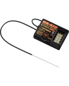 SANWA RX-472 Telemetrie / SSL Empfänger SURFACE CH4 2.4GHz FH4/FH3 (SSL Funktion) (SAN107A41117A)