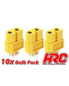 HRC Racing Stecker - XT60 - weibchen (10 Stk.) - Gold (HRC9095B)
