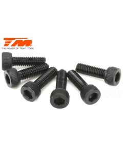 Team Magic Schrauben - Zylinderkopf - Hex (Allen) - M2.5 x 8mm (6 Stk.) (TM126208C-5)