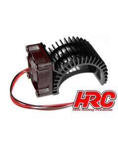Motorkühlkörper - SIDE mit Brushless Lüfter - 5~9 VDC - 540 Motor - Schwarz (HRC5834BK)