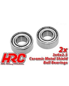 HRC Kugellager - metrisch - 3x 6x2.5mm - Keramik (2 Stk.) (HRC1200CA)