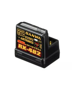 Sanwa RX-482 Empfänger, Telemetrie, 2.4GHz, 4-Kanal, FHSS-4, SSL, integrierte Antenne (SAN107A41257A)
