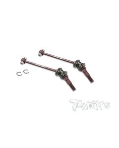 T-Work`s Kugellager ECS Antriebswellen Vorne mit Aluminiumverbinder für Xray X4-2023/24 + X4F-2024 (TW-CVB-X423-A)