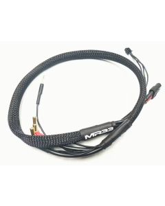 MR33 2S XT60 Ladekabel 600mm (4/5mm Dual Plug - XH) - Schwarz (MR33-BCL600-XT60),