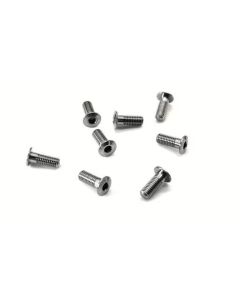 T-Work´s 64 Titan Schraube Innensechskant, flacher Kopf, halbes Gewinde M3 x 8mm (8) (TW-TSS-308LP)
