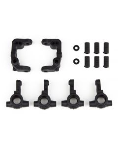 Team Associated RC10B6.4 -1mm Scrub Caster and Steering Blocks (AE91901)