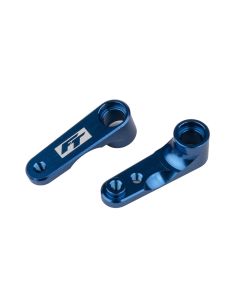 Team Associated RC10B6.4 FT Steering Bellcranks, blue aluminum (AE91983)