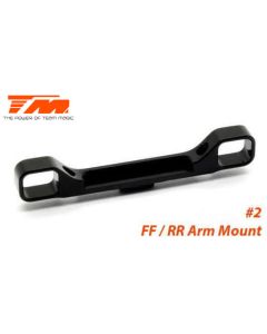 Spare Part - E4RS III / E4RS4 - Aluminum 7075 - FF/RR Suspension Mount "0" #2 (TM507314BK)