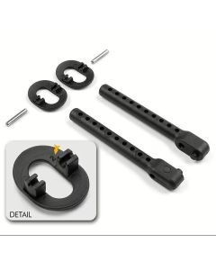 XRAY Karosseriehalterung Set Hinten +2,0mm Höhenverstellung (XR-301334)