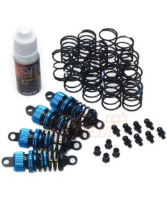 Yeah Racing Shock-Gear 50mm Damper Set for 1/10 RC Touring M-Chassis Car Blue (DSG-0050BU)