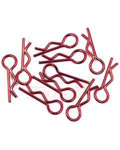 Yeah Racing RC Body Clip For 1/8 1/10 1/12 10pcs Laser Red (YA-0594RD)