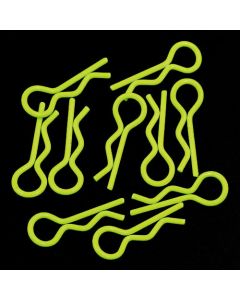 Yeah Racing RC Body Clip For 1/8 1/10 1/12 10pcs Florescent Yellow (YA-0594YW)