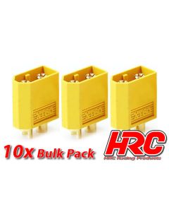 HRC Stecker - XT60 - männchen (10 Stk.) - Gold (HRC9094B)