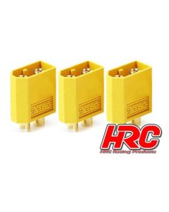 HRC Stecker - XT60 - männchen (3 Stk.) - Gold