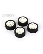CARTEN M-Rally Rädersatz 10-Speichen +1mm weiss (4) (NBA330)