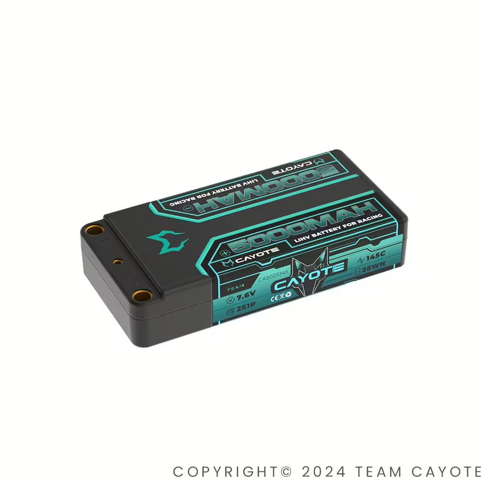 CAYOTE Racing 5000mAh 2S Shorty LiPo Akku 7,6V 145C 179g ( CA-502S145)