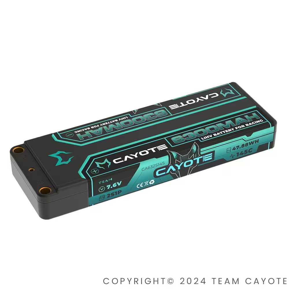 CAYOTE Racing 6300mAh 2S LiPo Akku 7,6V 145C 226g (CA-632S145)