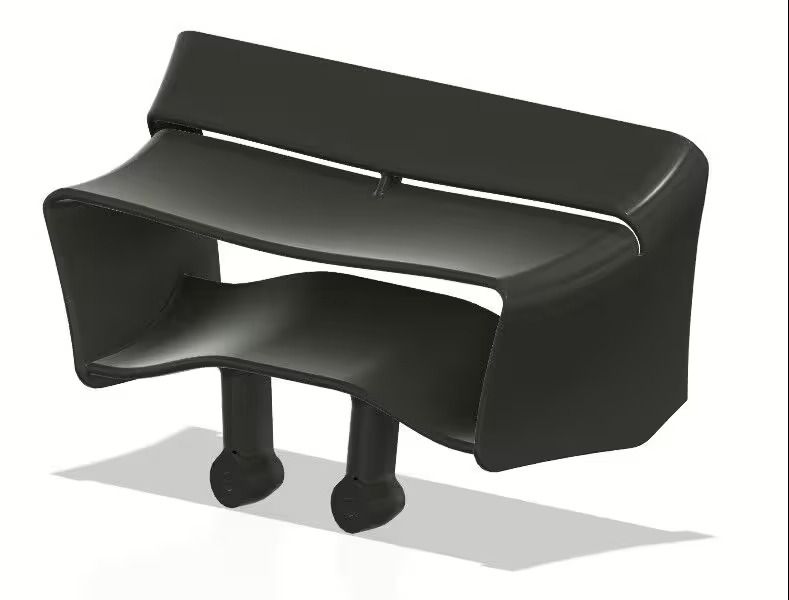 MR33 F1 High Downforce Heckflügel von Ehrbar Engineering - Schwarz (MR33-ERW01B)