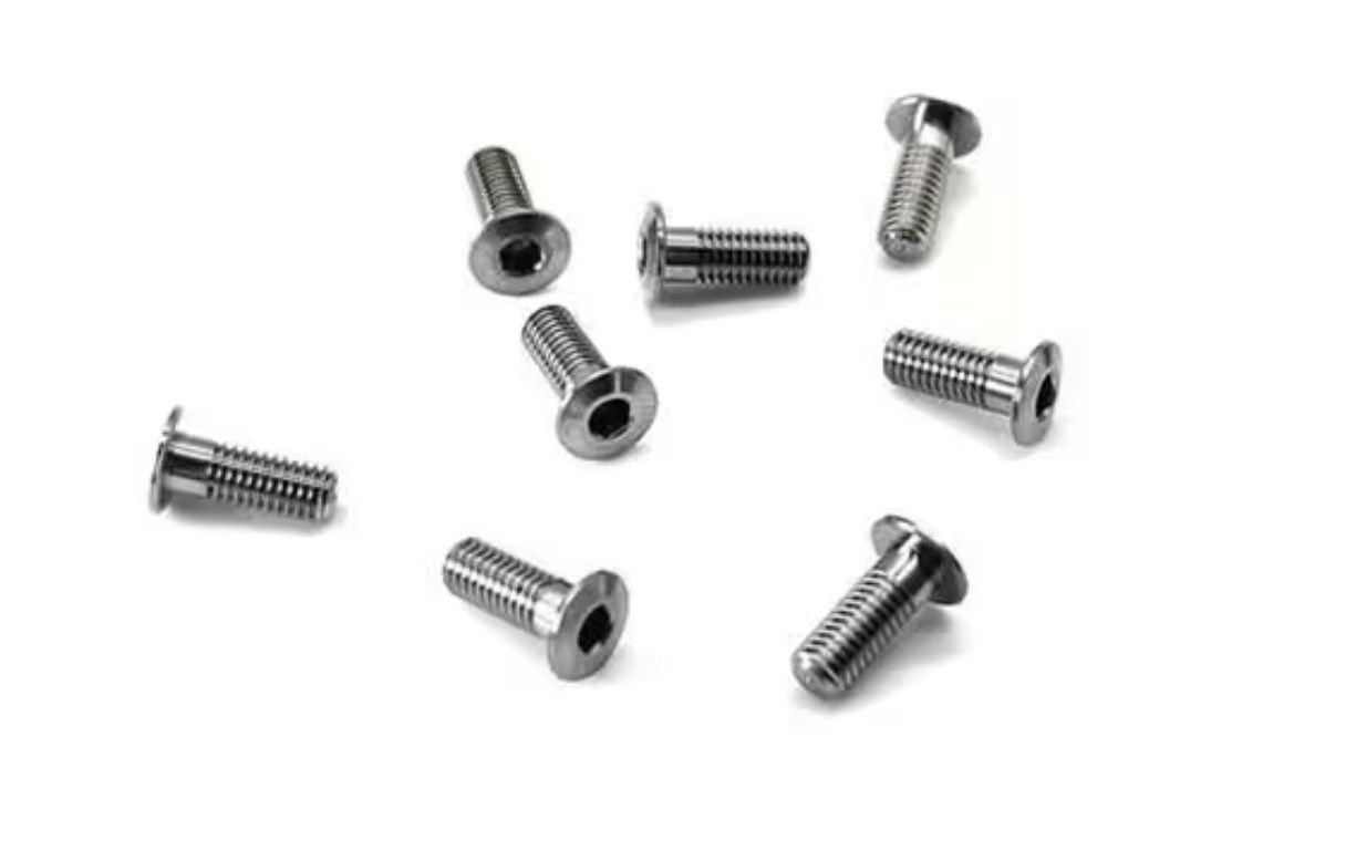 T-Work´s 64 Titan Schraube Innensechskant, flacher Kopf, halbes Gewinde M3 x 8mm (8) (TW-TSS-308LP)