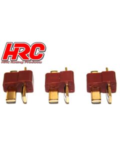 HRC Stecker - Ultra T (Dean's Kompatible) - männchen (3 Stk.) - Gold (HRC9031A)
