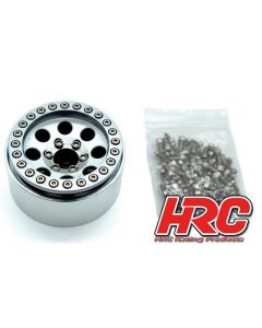HRC Felgen - 1/10 Crawler - 1.9" - 12mm Hex - Aluminium - 8-Spokes - Silver (4 Stk.) (HRC65102S)