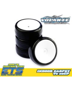RIDE Volante V5 1/10 TC 28CP Indoor Carpet Rubber Tire Pre-glued (VT-V5-PG28CP)