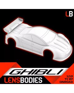 Lens Bodies Ghibli 1:10 Onroad Karosserie (unlackiert) - Standard (LB-HRELB10GHL-S)