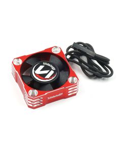 Slidelogy Aluminum Storm V2 Cooling Fan 30X30mm Red/Silver (SDY-0193R/S)