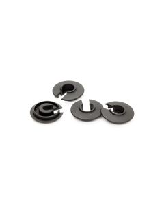 SMJ LOW MOUNTED ALUMINUM SHOCK SPRING RETAINER (-1mm/Black/4pcs) (SMJ3570)