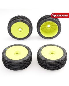 Sweep WHIPS Yellow (Extreme soft) X Pre-glued tires/Yellow wheels 4pcs (SR-SWPY-316YXP)
