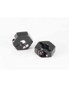 INFINITY Alu Hex Wheel Hub 4,5mm Black (2) (T100)