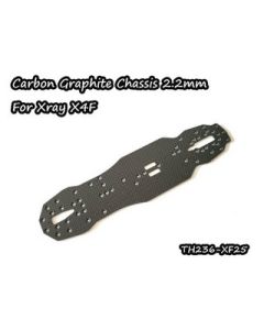 Vigor TH236-XF25 - Carbon Graphite Chassis 2.2mm For Xray X4F (TH236-XF25)