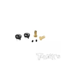 T-Works Heatsink Goldstecker Set 5mm - Schwarz/Schwarz (TW-EA-040-5-BB)