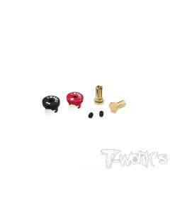 T-Works Heatsink Goldstecker Set 5mm - Rot/Schwarz (TW-EA-040-5-RB)