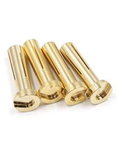 Yeah Racing 4X18mm Gold Male Bullet Plug 4 pcs (WPT-0127)