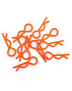 Yeah Racing RC Body Clip For 1/8 1/10 1/12 10pcs Florescent Orange (YA-0594OR)
